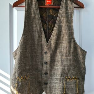 Hugo Boss Plaid + Camo Vest